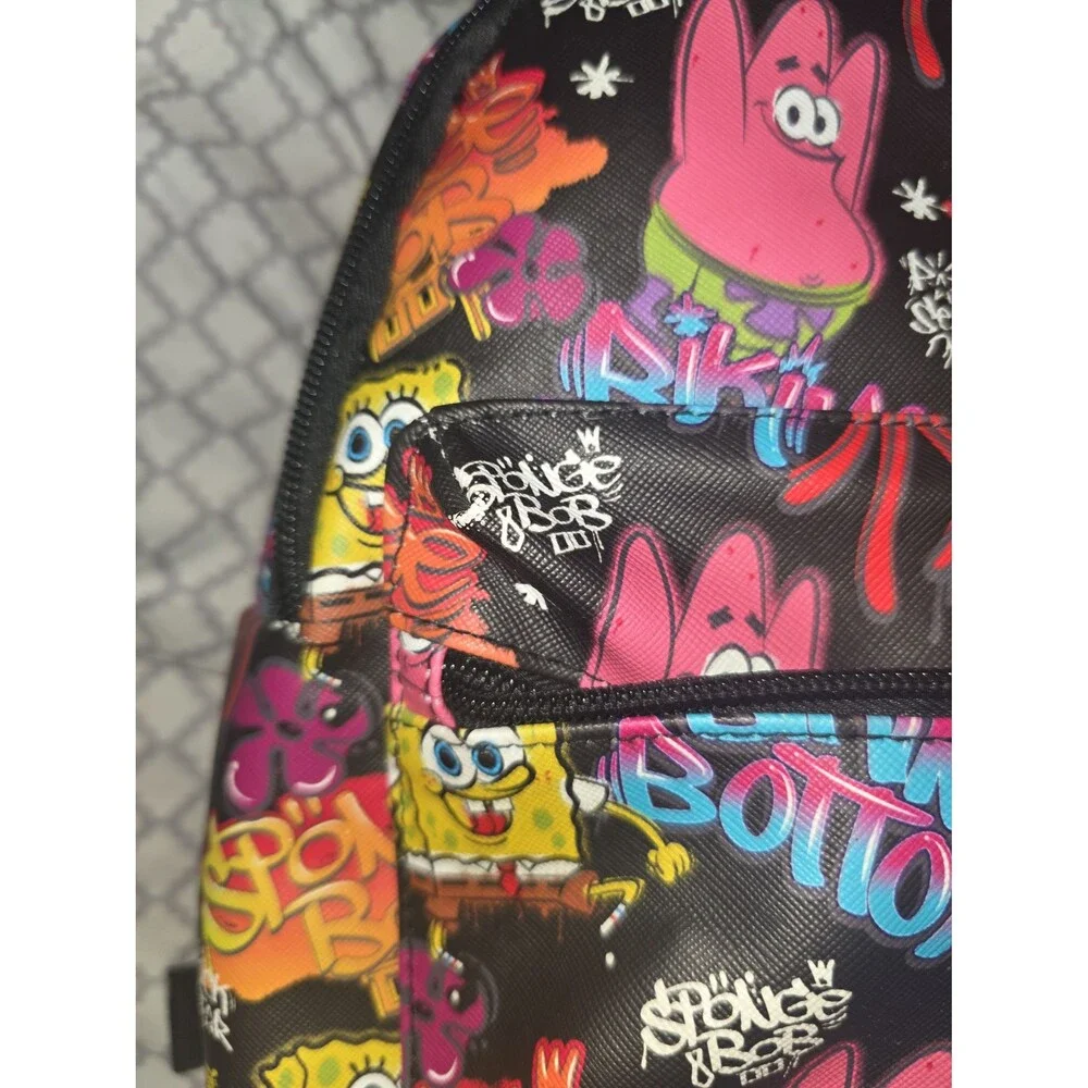 Nickelodeon SpongeBob SquarePants Patrick star graffiti mini backpack bookbag!